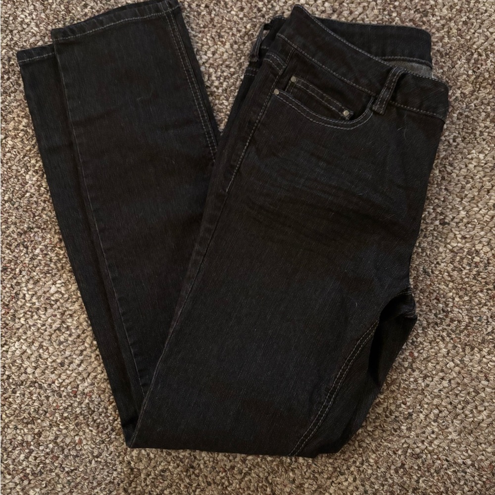 Canyon River Blues Black Denim Jeans with Red Logo Tag